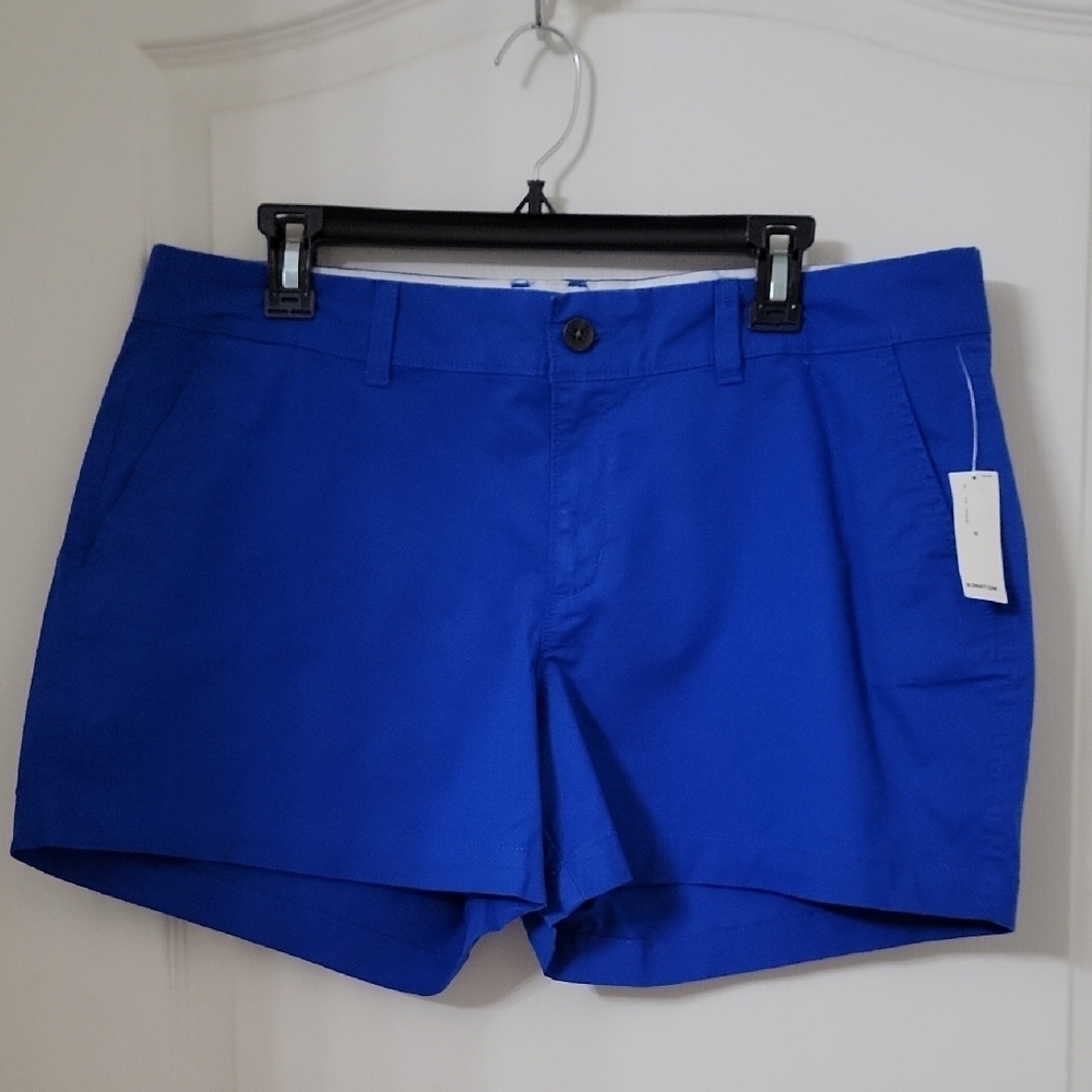 Old Navy Size 14 Royal Blue Chino Shorts, NEW with Tag